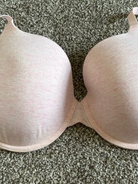 Victoria's Secret Heathered Light Pink T-Shirt Bra